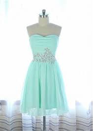 Elegant Mint Short Chiffon Cute Handmade Homecoming Dresses K165 Cute Homecoming Dresses Cheap Homecoming Dresses Green Homecoming Dresses