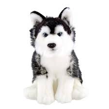 Floppy Siyah Husky Pelus Kopek 28 Cm Toyzz Shop
