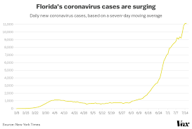 On average over the past week, florida saw 18,454 new cases per day, starting last friday. Florida S Huge And Growing Covid 19 Outbreak Explained Vox