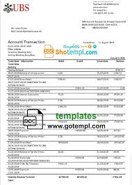 Bank Statement Gotempl En 2020 Imprimible Energia Descarga Gratuita