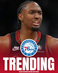 Sixers Superstar 🌟 Tyrese Maxey was Great in the Win vs the Raptors  Tonight 🔔 Maxey 33 Points 4 Rebounds 6/9 From 3 🔥 Sixers get a Big One  115-102 ✓ Fastest