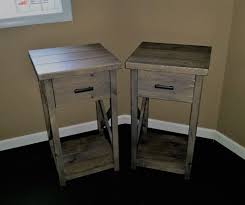 Rustic Nightstand 30in Tall By Craftedbyconnor On Etsy Https Www Etsy Com Listing 499180895 Rustic Nigh Rustic Nightstand Tall Nightstands Rustic Home Design