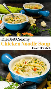 Taste The Best Creamy Chicken Noodle Soup Ever Learn How To Make This Easy Homemade Stove Top Top Soup Recipe Healthy Soup Recipes Creamy Chicken Noodle Soup