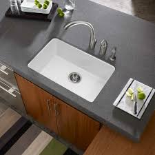 Many people choose an undermount sink because its design makes it easier to clean. Houzer Platus Fireclay 23 X 16 Undermount Kitchen Sink Reviews Wayfair