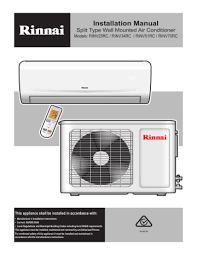 All air conditioners take away your living space; Installation Manual Split Type Wall Mounted Air Conditioner Manualzz