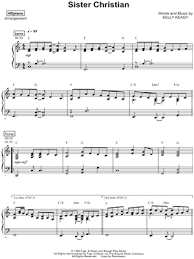 Sister christian is a power ballad by the american hard rock band night ranger. Sister Christian Sheet Music 4 Arrangements Available Instantly Musicnotes