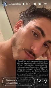 Tomás Holder le dejó un sentido mensaje a su ex novia: “Todo es triste y  vacío”