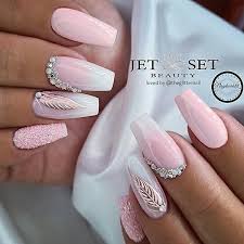 Glitter, baby pink & black long coffin nails press on nails. 120 Best Coffin Nails Ideas That Suit Everyone Feather Nails Baby Pink Nails Acrylic Mickey Nails