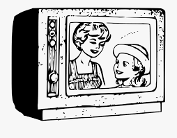 Multiple sizes available for all screen sizes. People Watching Watching Tv Clipart Black And White Jelitaf