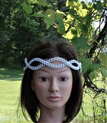 VINTAGE Diadème vintage de mariage perlé Couronne pour la mariée sur le  front de style Boho Bijoux de cheveux pour occasion spéciale