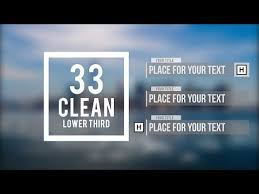 Download over 87 free after effects lower thirds templates! Adobe After Effects 33 Clean Lower Third Free Template Youtube Lower Thirds After Effects Template Free