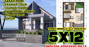 Desain rumah 2 lantai ukuran 3x12. Model Rumah Minimalis 5x12 Komplit Dengan Anggaran Biaya Desain Rumah Minimalis