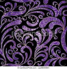 The best selection of royalty free floral wallpaper black vector art, graphics and stock illustrations. Paisleys Seamless Pattern Black Floral Background Wallpaper Illustration With Hand Drawn Purple Violet Ornamental Paisley Canstock