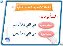 الجملة الاسمية والجملة الفعلية