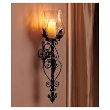 Wrought iron wall sconce pillar candle holders gothic rustic decor. Metal Iron Candlestick Hanging Wall Sconce Candle Holder Home Decor Ornament Home Decor Candle Holders Accessories