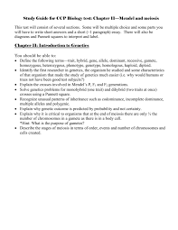 Topics covered include cells, genetics, evolution, classification, biological processes and systems, and environmental systems. Study Guide For Biology Test Chapter 6 7 8