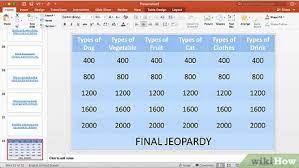 Is one of the world's most beloved game shows, and for good reason! In Powerpoint Ein Jeopardy Spiel Erstellen Wikihow