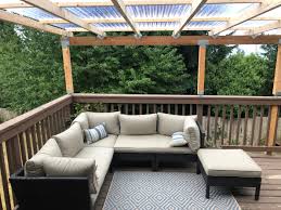 Acme plastics' multiwall polycarbonate panels are lightweight and durable, ideal for pergola roof applications. Deck Covered With Clear Corrugated Plastic Pergola Cognition Sphere