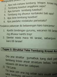 Dene isine tembang pangkur kang kapethik saka serat wedhatama ing ndhuwur yaiku: Tolong Jawab No 3 Sampai 6 Brainly Co Id
