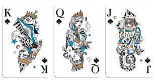 Background with different playing card symbols. 7 Quirky Creative Playing Card Deck Designs Brain Pickings