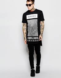 Criminal Damage Super Longline T Shirt At Asos Com Mens Tee Shirts T Shirt Printed Shirts