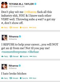 Taylor (@teyanataylor) september 24, 2013. Teyana Taylor Vs Rihanna Twitter Fight Social News Daily