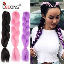 It is a synthetic ombre braiding hair that comes with an extended length of 24 inches. Leeons New Jumbo Braid Hair Hair Extension 165g Rainbow Hair Braiding White Braiding Hair Colors Silver Box Braid Hair Jumbo Braids Aliexpress