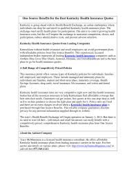 One Source Benefits For The Best Kentucky Health Insurance Quotes By Tracy Mcmanamon Issuu