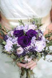 Romantic Purple Bouquet Plum Lavender And Lilac Dried Wedding Flower Bouquet Purple Wedding Bouquets Purple Wedding Flowers Bouquet Purple Wedding Flowers