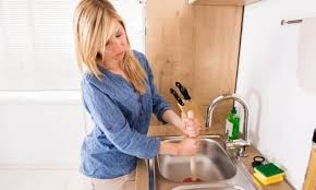 Most clogs in sinks and tubs are due to a combination of hair, grease, soap residue, and tepid water that are trapped in the drain trap right below the drain opening. Know What To Do When Your Home S Kitchen Sink Is Clogged Locklear Plumbing
