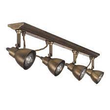There is a wide choice of track lighting heads available to complement your decor, from antique brass to minimal black. 4 Spot Brass Edgeware Spotlight Kitchen Living Room Lighting Jim Lawrence