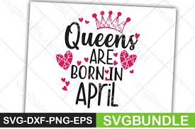 Download Queens Are Born In April Graphic By Designartstore Creative Fabrica PSD Mockup Templates