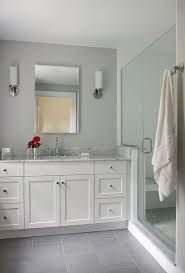 Large wall tile gives the illusion that rooms are larger than they actually are. Gray Bathroom Vanity Tile Ideas Walls Cabinets And Accessories Choose Grey And White Bat Grey Bathroom Floor Light Grey Bathrooms Gray Tile Bathroom Floor