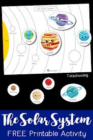 Observe, describe and record observations 4. The Solar System Printable Activity Totschooling Toddler Preschool Kindergarten Educational Printables