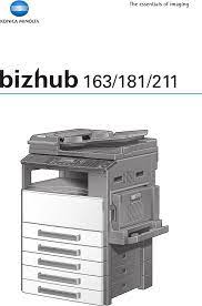 Download the latest drivers and utilities for your konica minolta devices. Https Www Manualshelf Com Manual Konica Minolta Bizhub 211 Bizhub 163181211 Users Guide Html