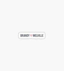 Black And White Brand Stickers Brandy Melville Stickers Brand Stickers Brandy Melville Stickers Hydroflask Stickers