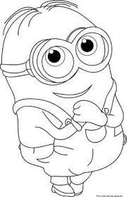 printable the minions dave coloring page for kids free online print out minion pages cute coloriages et citations