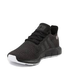 Black And White Tennis Shoes Womens Womens Adidas Swift Run Athletic Shoe Black Black White In 2020 Black Athletic Shoes Black Adidas Shoes Black Running Shoes Women