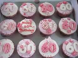 Surprise 60th Birthday Cake Ideas For Mom Gallery Of Cakes And Cupcakes By The Farway Cake Fairy 60th Birthday Cupcakes 60th Birthday Cakes 21st Birthday Cupcakes