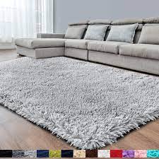Fluffy bedroom rugs 4' x 6' shaggy geometric design area rug for girls baby room kids living room home decor floor carpet, grey &amp; Amazon Com Light Grey Soft Area Rug For Bedroom 5x8 6 Fluffy Rugs Shag Carpet For Living Room Furry Rugs For Girls Boys Room Shaggy Rug For Kids Baby Room Plush Rug For Nursery Dorm Room Large Anti Slip Rug Kitchen