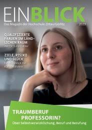 Einblick 2019: Titelthema "Wir feiern ein halbes Jahrhundert  Hochschule"