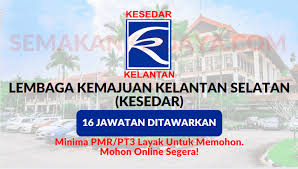 Oct 12, 2019 | jawatan kosong kerajaan | 0. Kelayakan Minima Pmr Pt3 Layak Memohon Jawatan Kosong Terkini Lembaga Kemajuan Kelantan Selatan Kesedar Tutup 14 Oktober 2020