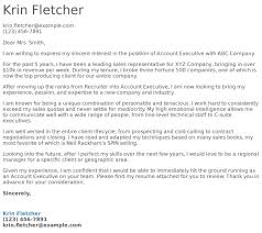 Account Executive Cover Letter Examples Samples Templates Resume Com