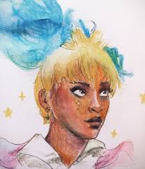 3649 Decided to create a cartoony version of my previous drawing! The  colors and lineart are kinda messy, but I like it