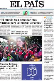 Novedades en el repro ii desde febrero. Las Portadas De Los Periodicos Del Martes 2 De Febrero De 2021