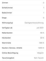 Die küche hat ein fenster und es gibt in der abstellkammer platz für vorräte. Ist Die Wohnung 580 Warm Oder Kommen Die Nebenkosten Dazu Monatlich Miete Immobilien