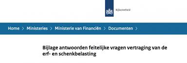 Het rijkslogo is het logo dat behoort bij de rijkshuisstijl van de rijksoverheid van nederland. Antwoorden Over Vertraging Erf En Schenkbelasting Smartlegal