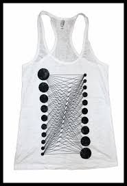 Black And White Tank Top Women S All Connected Geometric Pattern Tank Top Connected Circles Minimal Shirt Clothing I Want Tank Tops Tops Pattern