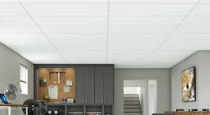 Plastic ceiling tile with overlapping edges, are easy to install, thickness 0.35mm. Plastic Ceiling Panels 1279 Ceilings Armstrong Residential
