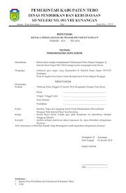 60 berdasarkan surat keputusan kepala sekolah mengenai adanya sistem baru untuk ujian semester sekolah untuk kelas xii demi tercapainya. Contoh Surat Keputusan Atau Sk Pengangkatan Guru Honor